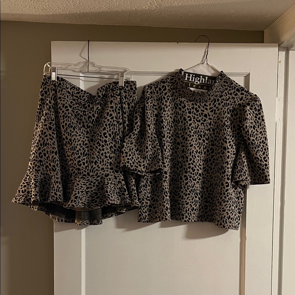 Leopard Print Women's Set